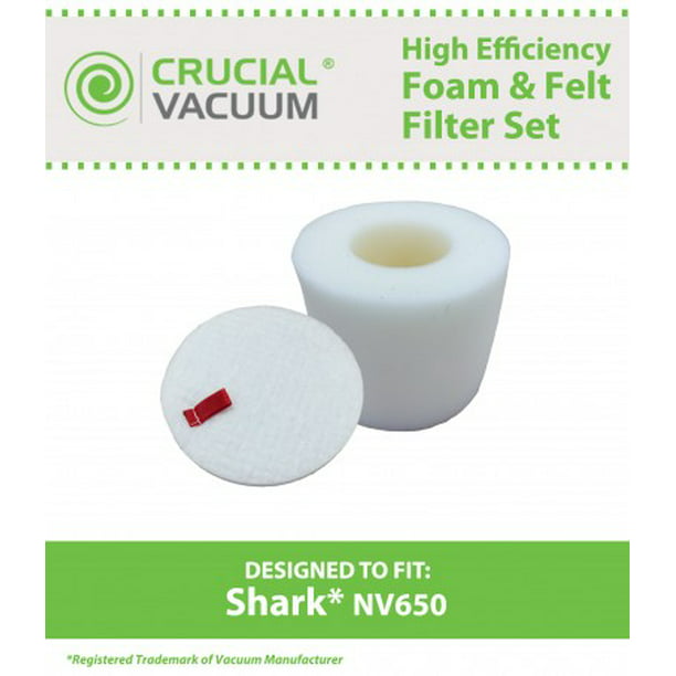 For Shark NV650 Foam & Felt Filter Fits NV650,NV650W NV651 NV750REF AX950 XFF650